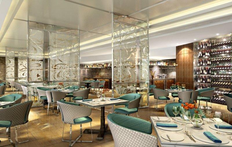 เดอะ ลีลา เดลี แอมเบียนซ์ คอนเวนชั่น โฮเต็ล Hotel นิวเดลี ร้านอาหาร รูปภาพ The interior of the restaurant